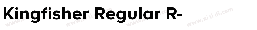 Kingfisher Regular R字体转换